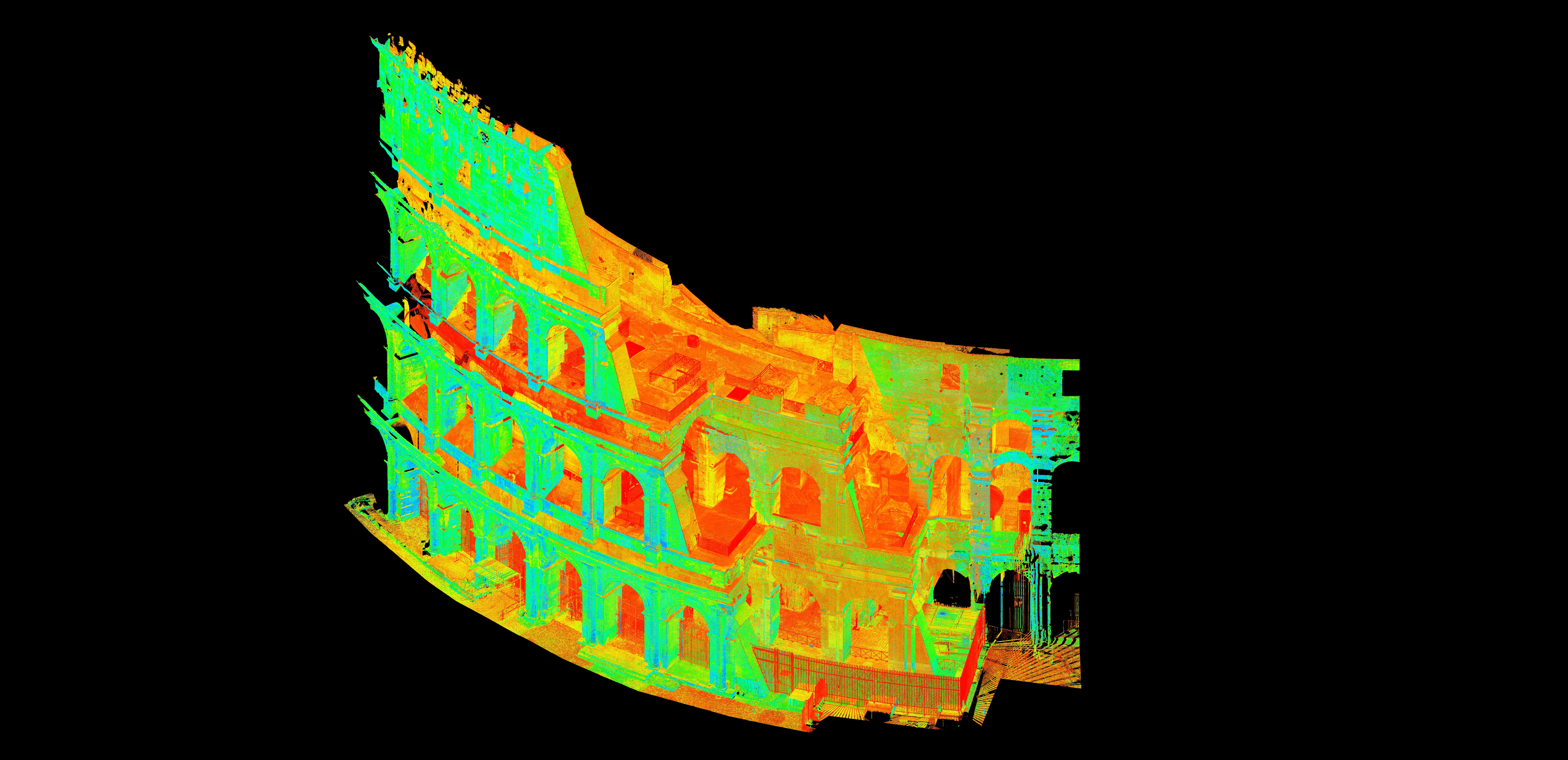03_Sperone-Valadier_Vista-assonometrica-del-modello-tridimensionale-di-coordinate-a-nuvola-di-punti-acquisito-tramite-laser-scanner-3d