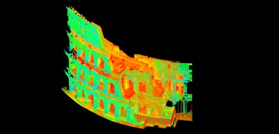 03_Sperone-Valadier_Vista-assonometrica-del-modello-tridimensionale-di-coordinate-a-nuvola-di-punti-acquisito-tramite-laser-scanner-3d